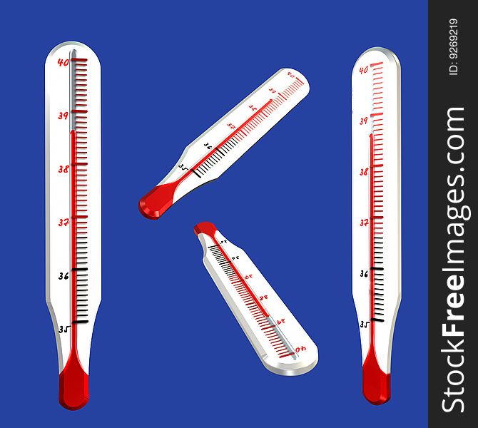 Thermometers+ Clipping paths (selection from a background)