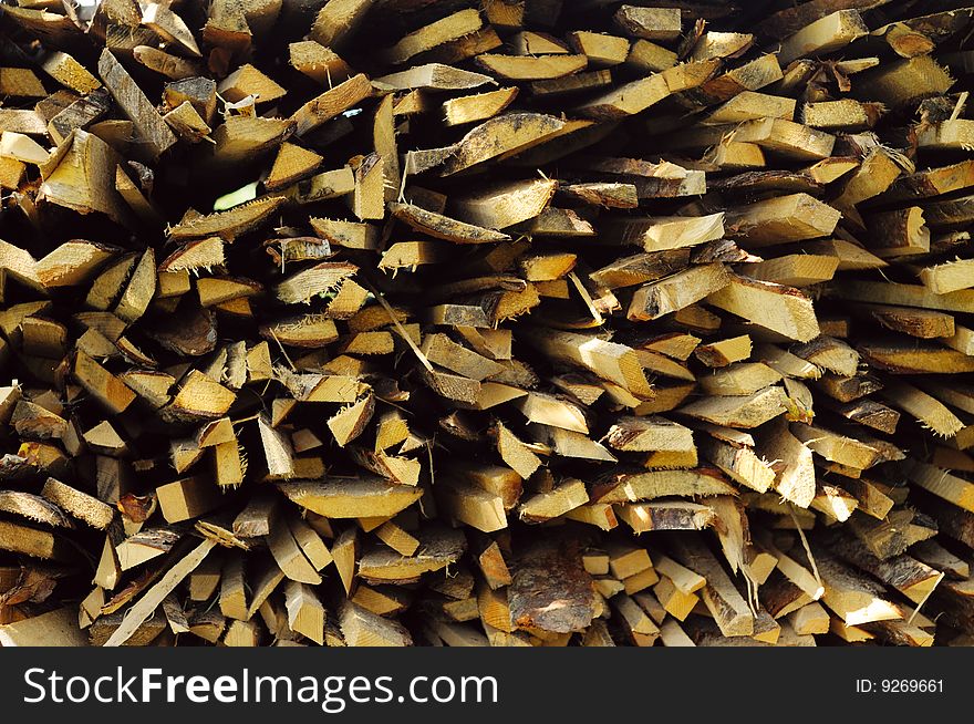 Stacks of split fire wood. Stacks of split fire wood