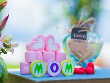 Mother`s Day Concept. MOM Alphabet Royalty Free Stock Photo Mother`s Day Concept. MOM Alphabet Royalty Free Stock Photo