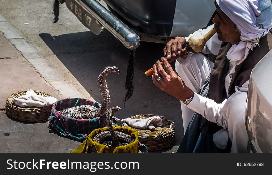 Snake Charming, Delhi, India