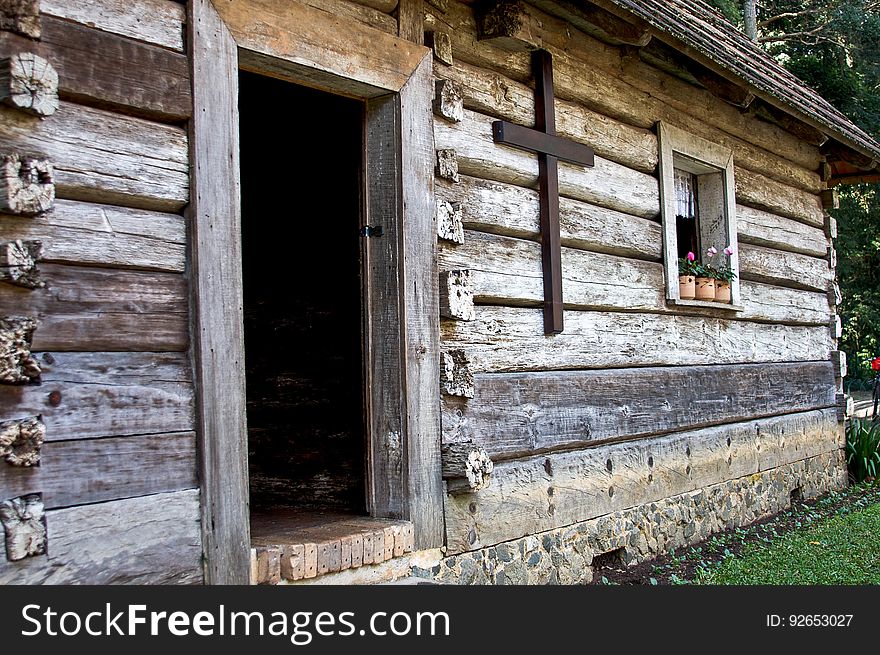 Brown Wooden House