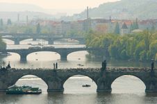 Prague S Bridges Royalty Free Stock Images Prague S Bridges Royalty Free Stock Images