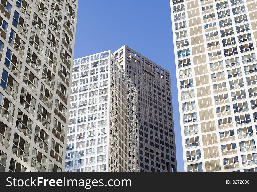 modern buildings intended for small office/home office, beijing, china.