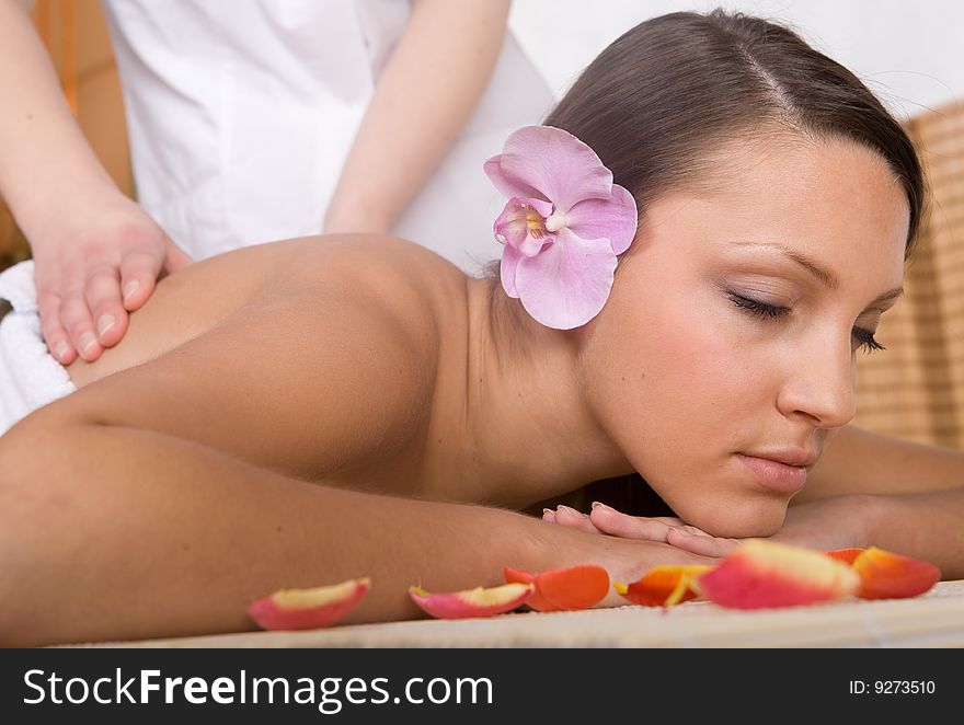 Woman in massage