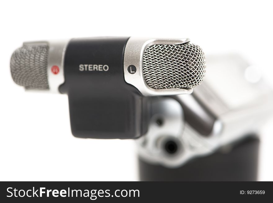 Stereo recorder real close up