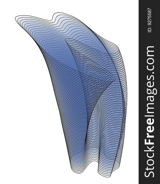 Abstract organic 3D Line Structure. Abstract organic 3D Line Structure