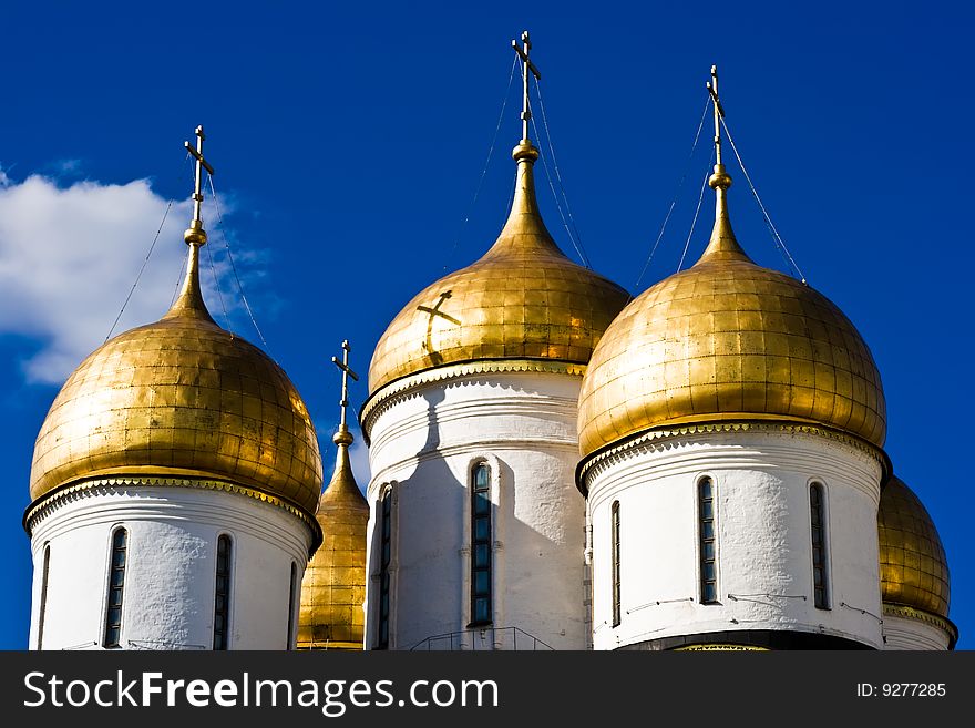 Domes of the Dormition Cathedral, Moscow Kremlin