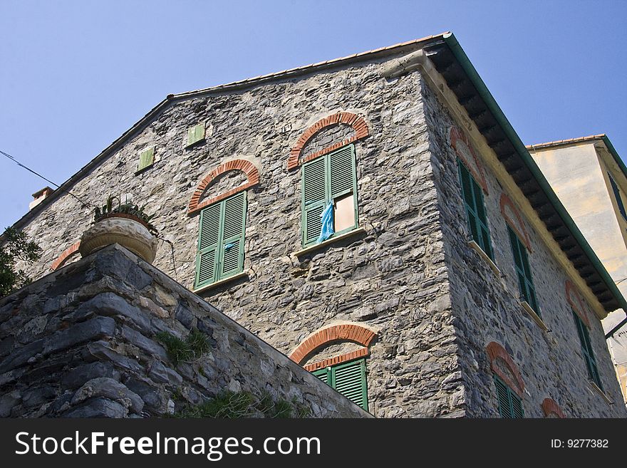 Typical exemple of a ligurian stone house