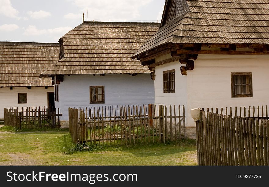 Old rural wooden houses in Pribylina, Slovakia. Old rural wooden houses in Pribylina, Slovakia