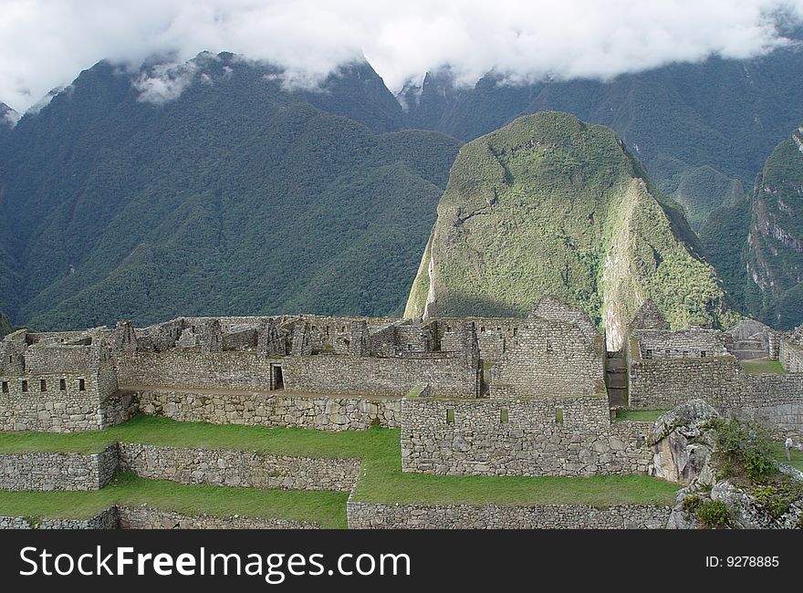A view of the ruins of Macchu Picchu