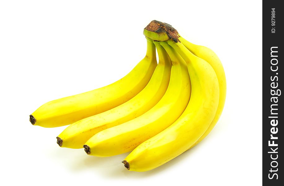 Banana fruits isolated on white background