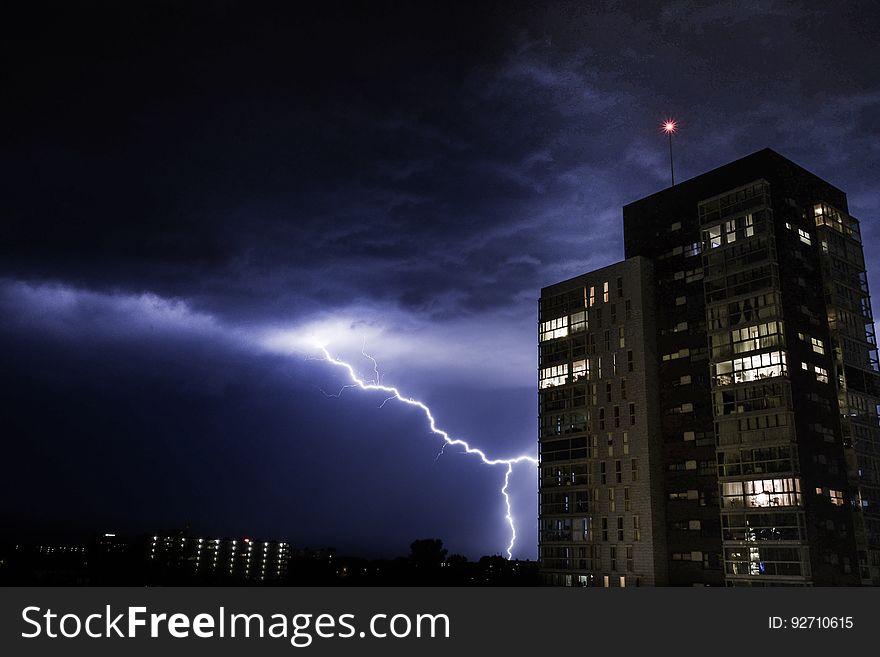 Thunderstorm In City