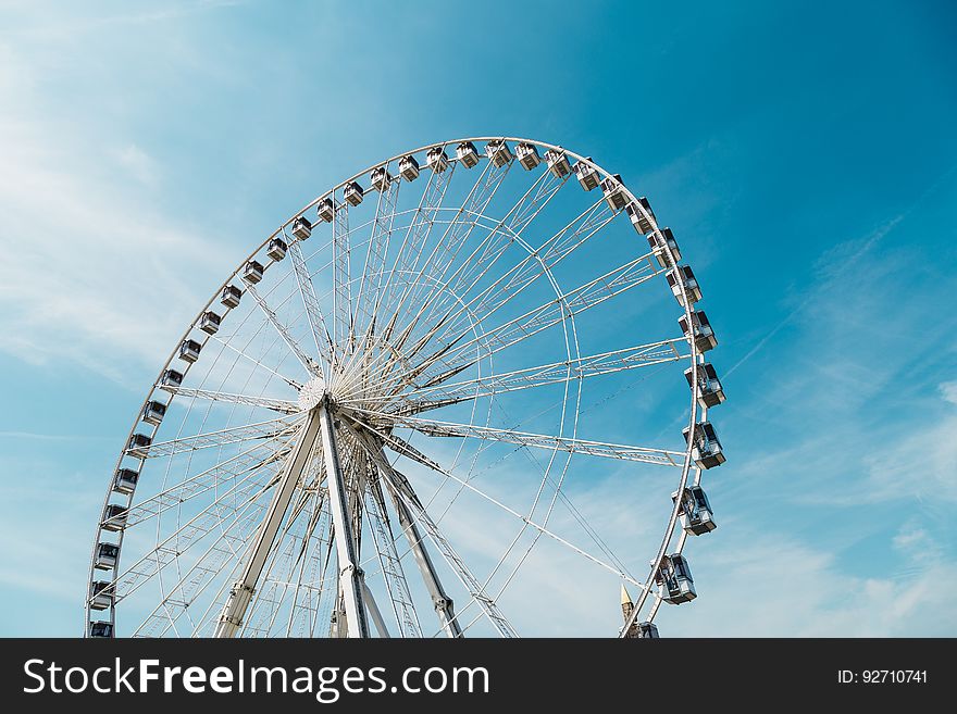 A large ferris wheel at a carnival.