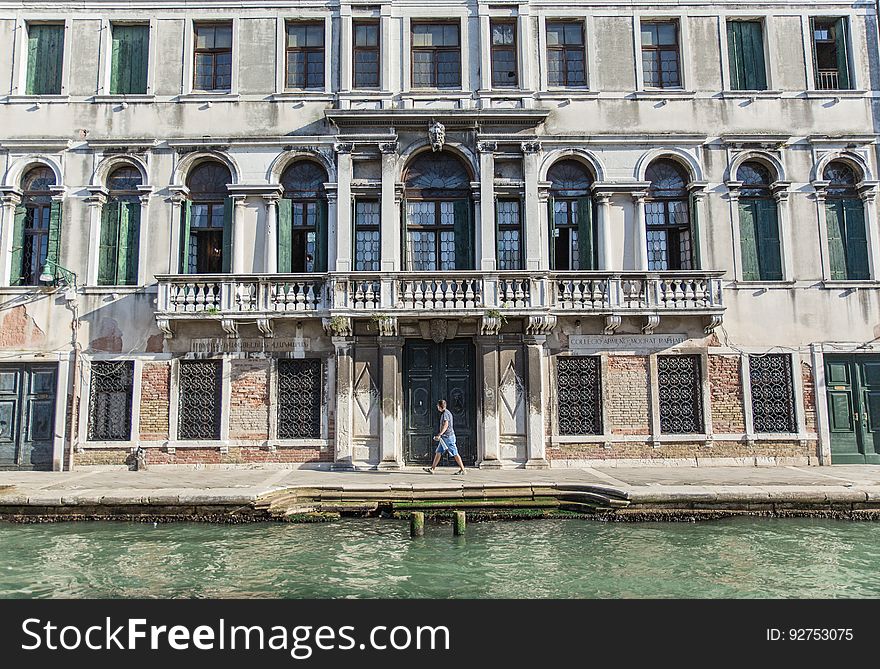 A historic house and the canals in Venice, Italy. A historic house and the canals in Venice, Italy.