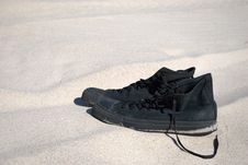 Black Sneakers Stock Image Black Sneakers Stock Image