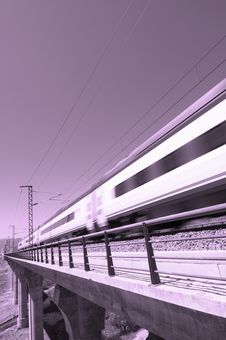 Pink Speed Train Stock Photography Pink Speed Train Stock Photography