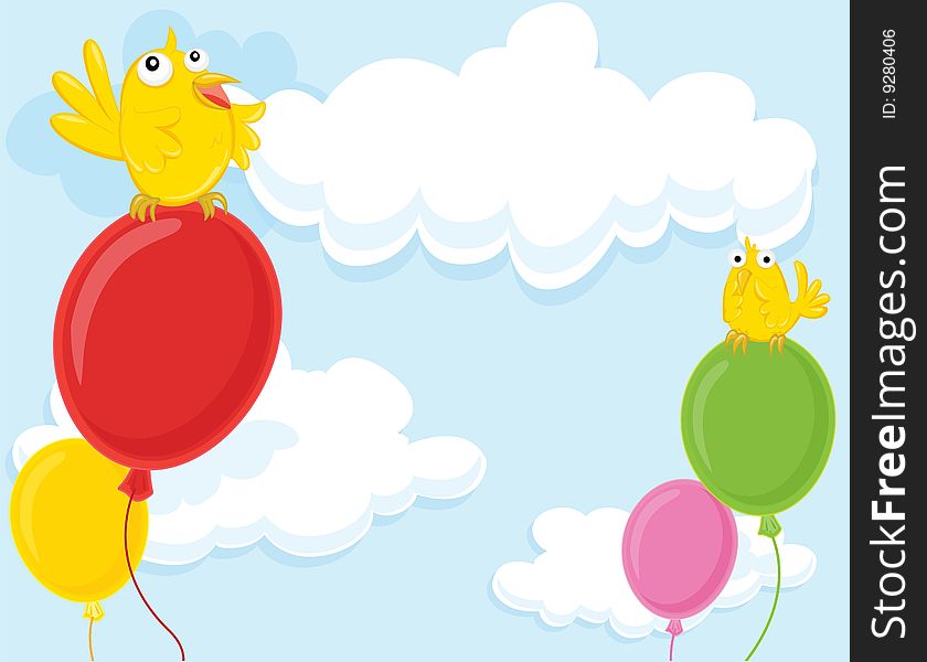 Birds and balloons