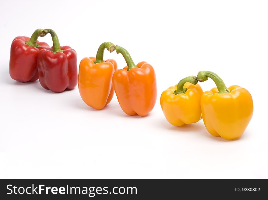 Pepper. Sweet peppers.