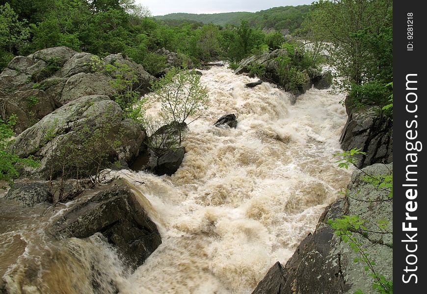 Great Falls Park Flood In Maryland