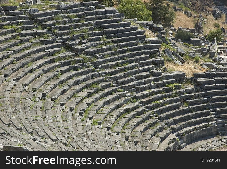 Greek Theater in the Delpfi area close to Athens. Greek Theater in the Delpfi area close to Athens