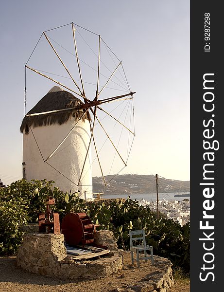 View of Mikonos Island in the Aegean See, Greece. View of Mikonos Island in the Aegean See, Greece.