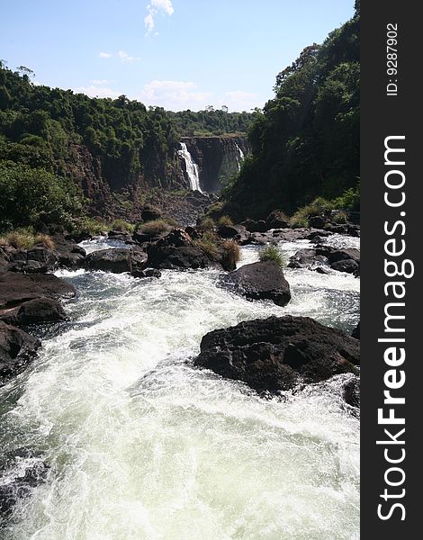 Iguazu Water Falls sight seeing in Brazil