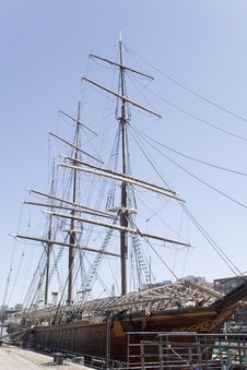 An Old Sailing Ship Stock Photos An Old Sailing Ship Stock Photos