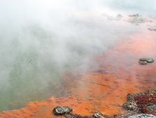 Champagne Pool Geothermal Activity, New Zealand Stock Photography Champagne Pool Geothermal Activity, New Zealand Stock Photography