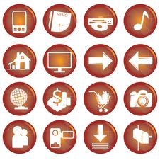 Web Icons Royalty Free Stock Photography