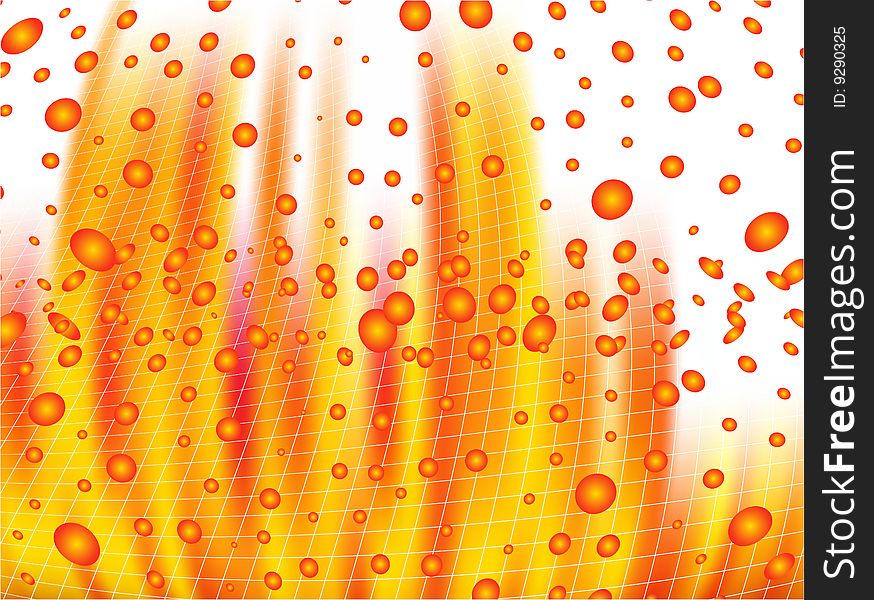 Illustration of abstract background, orange