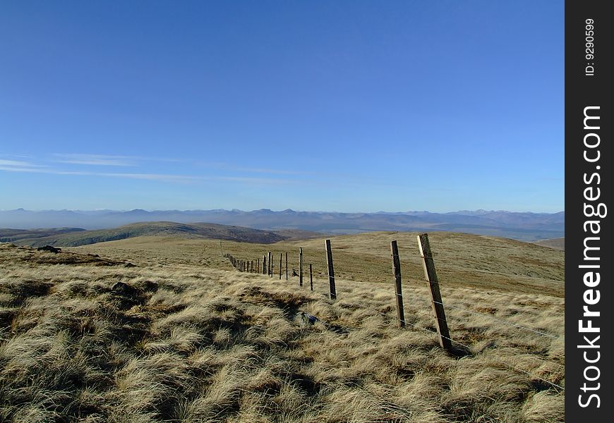 Fence In Ochil Hills