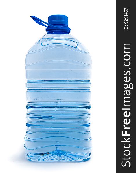 Large bottle of water isolated
