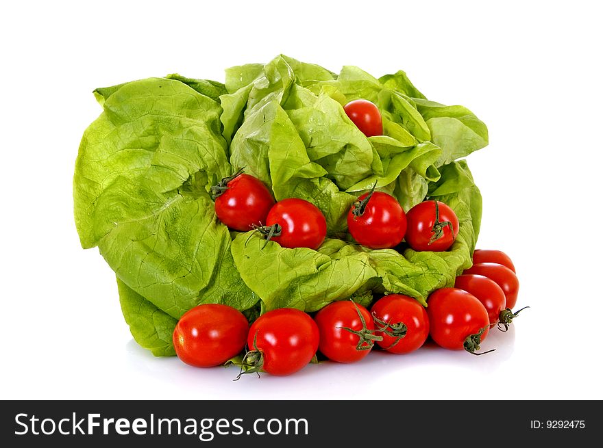 Fresh bio vegetables, white background, reflective surface. Fresh bio vegetables, white background, reflective surface