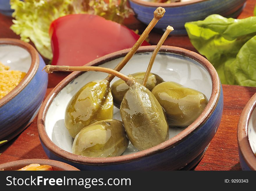 Mexican speciality marinated capers