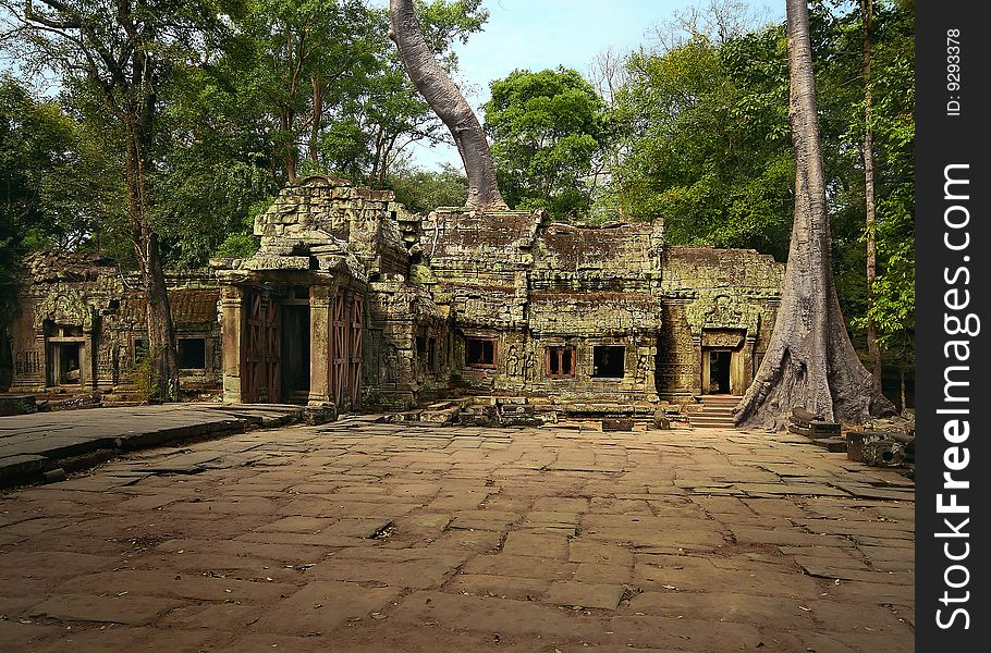 Temple at angkor wat cambodia