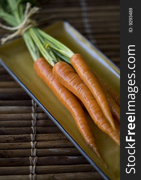 Freshly picked, organically grown carrots. Freshly picked, organically grown carrots