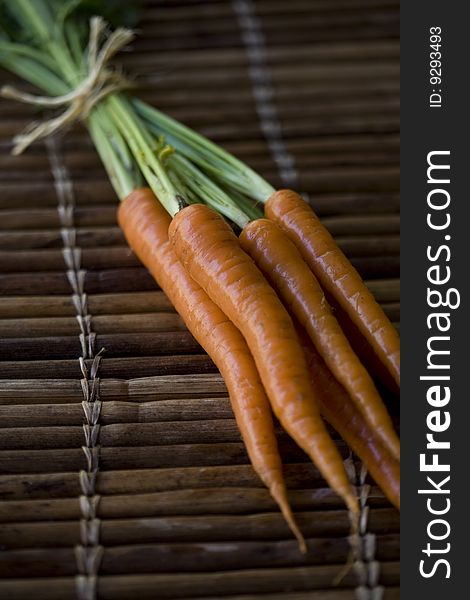 Freshly picked, organically grown carrots. Freshly picked, organically grown carrots