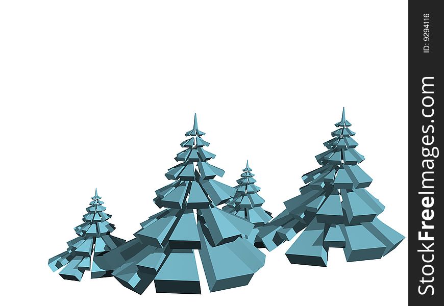 Geometric Fir Trees