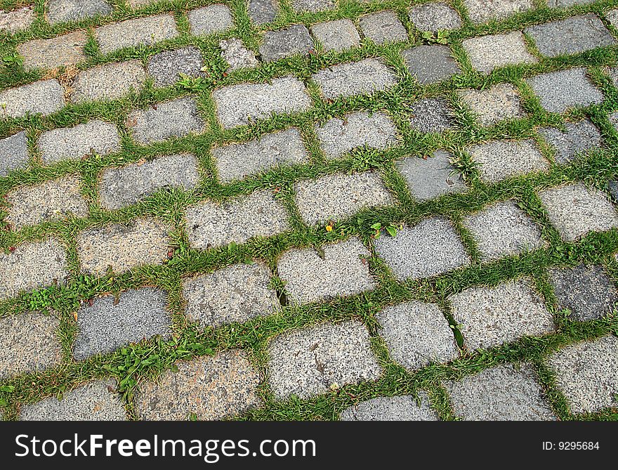 Stones and grass