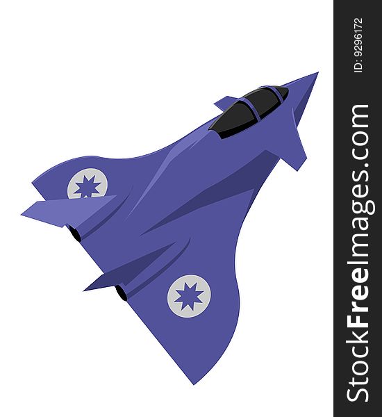 Simple bomber air plane illustration