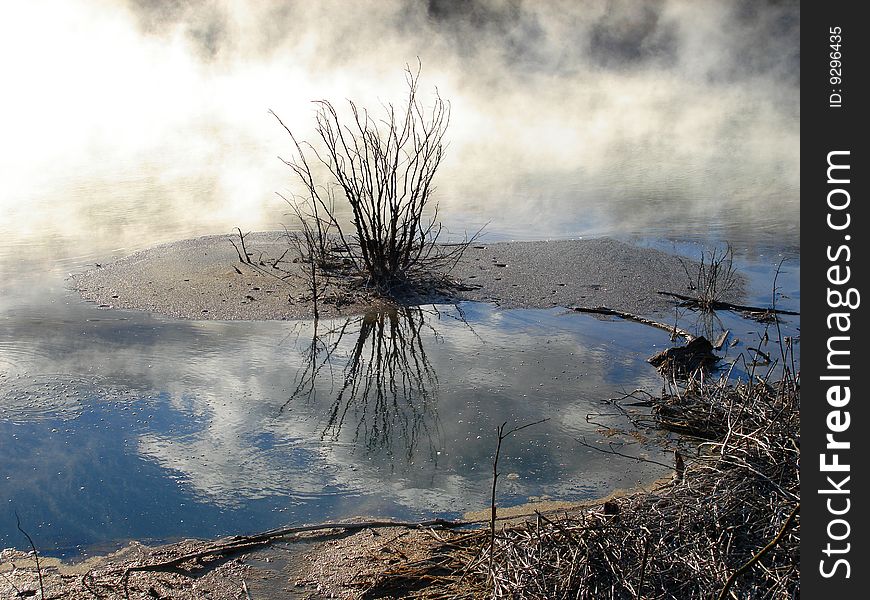 Geothermal activity in Kuirau Park, Rotorua, New Zealand. Geothermal activity in Kuirau Park, Rotorua, New Zealand