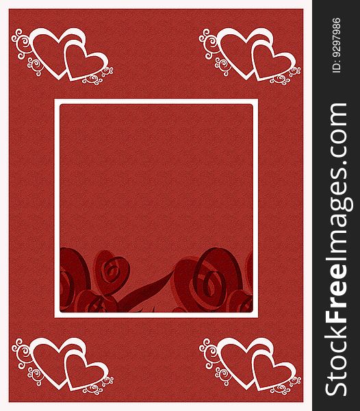 A beautiful background in red and white for greetings cards of love. A beautiful background in red and white for greetings cards of love