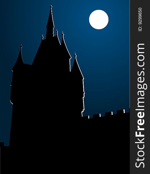 Castle In Moonlight