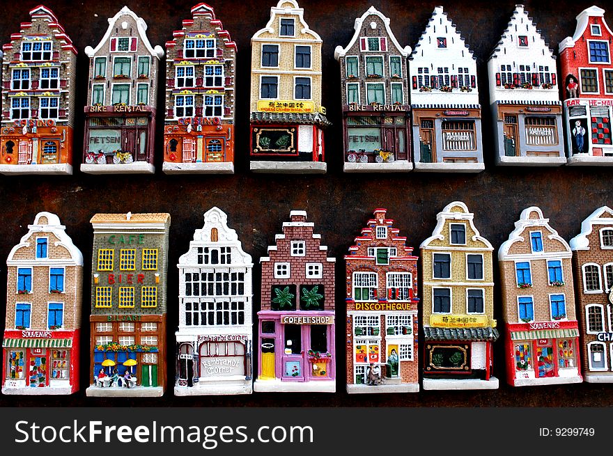 Netherlands, Amsterdam, colors homes ceramics