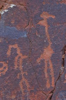 V-V Petroglyphs Stock Photos