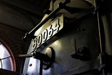 Steam Engine In Shed Stock Images