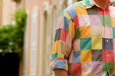 Colourful Shirt In Saint Tropez Royalty Free Stock Photography Colourful Shirt In Saint Tropez Royalty Free Stock Photography