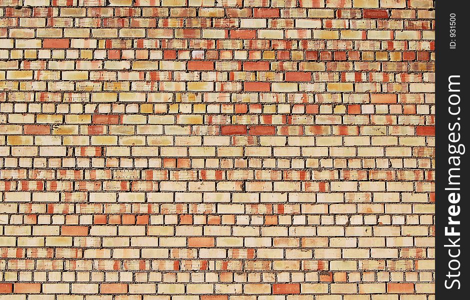 Colorful brick wall background.