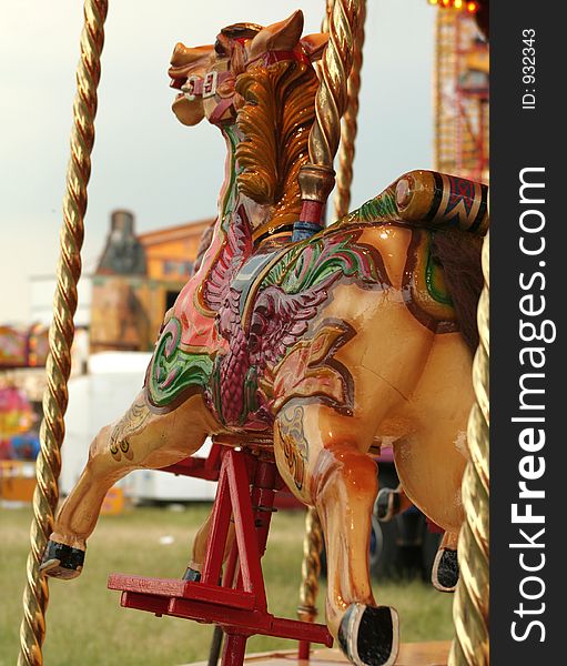 Step up to ride on one of the most beautifully restore wooden horses on the carosel that you will ever come across, a delight ot both children and adults