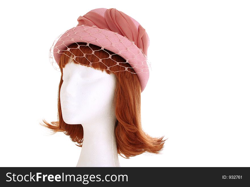 Ladies pink hat